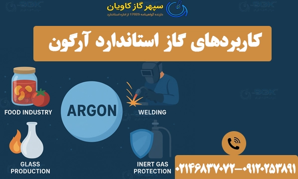 کاربردهای گاز استاندارد آرگون