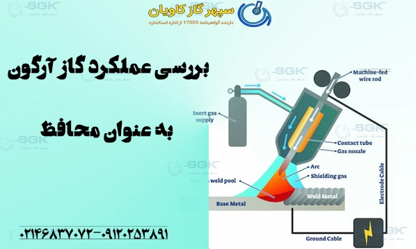  کربن دی اکسید .بررسی عملکرد گاز آرگون (Ar) به عنوان محافظ
