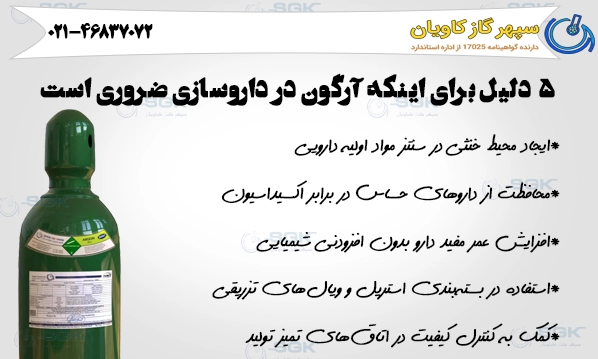 ۵ دلیل برای اینکه آرگون در داروسازی ضروری است